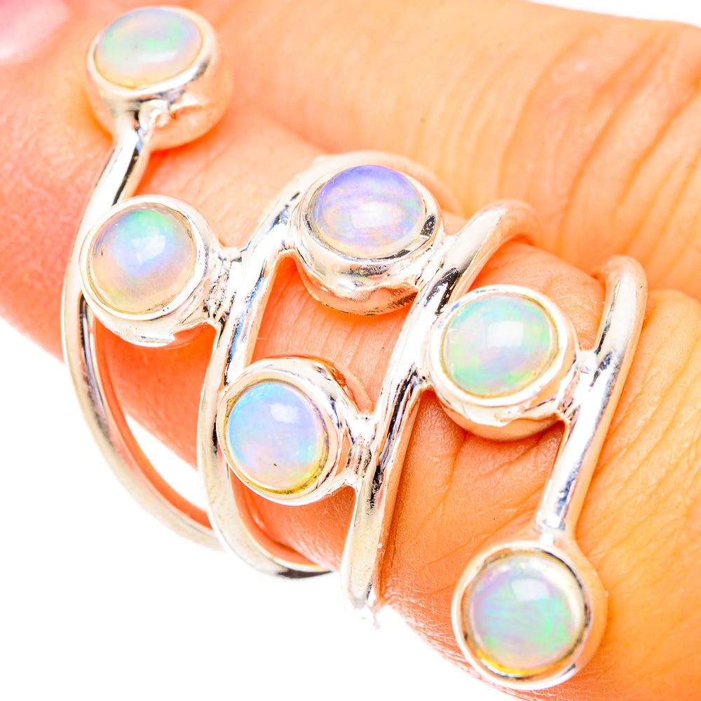 Ethiopian Opal Rings handcrafted by Ana Silver Co - RING121227
