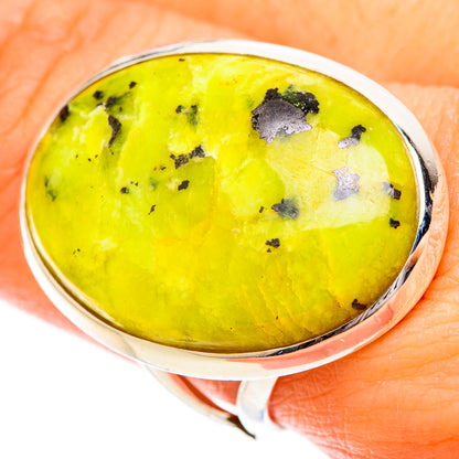 Lizardite Rings handcrafted by Ana Silver Co - RING121231