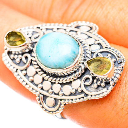Larimar Rings handcrafted by Ana Silver Co - RING121235