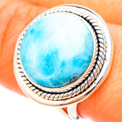 Larimar Rings handcrafted by Ana Silver Co - RING121240