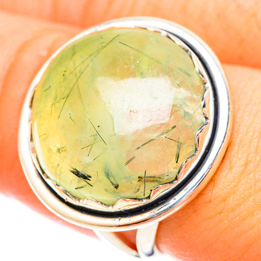 Prehnite Rings handcrafted by Ana Silver Co - RING121247