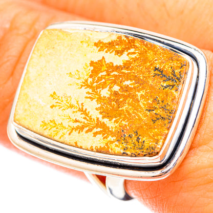 Germany Psilomelane Dendrite Rings handcrafted by Ana Silver Co - RING121252