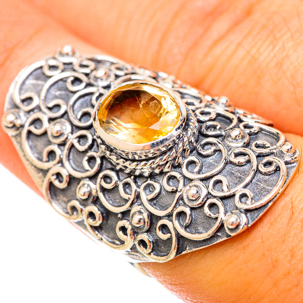 Citrine Rings handcrafted by Ana Silver Co - RING121255