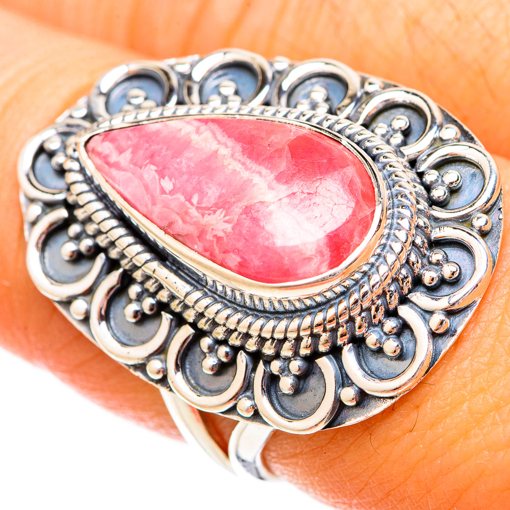Rhodochrosite Rings handcrafted by Ana Silver Co - RING121258