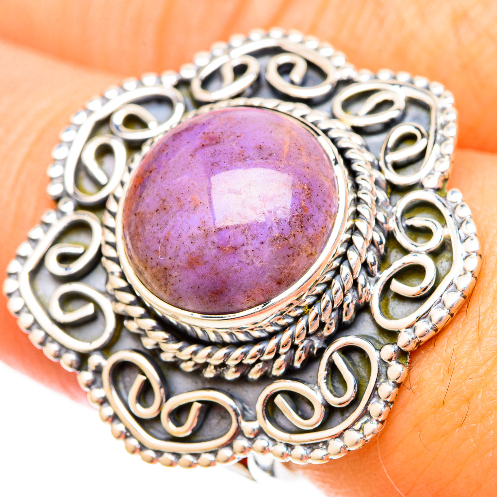 Phosphosiderite Rings handcrafted by Ana Silver Co - RING121261