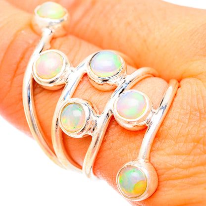 Ethiopian Opal Rings handcrafted by Ana Silver Co - RING121275
