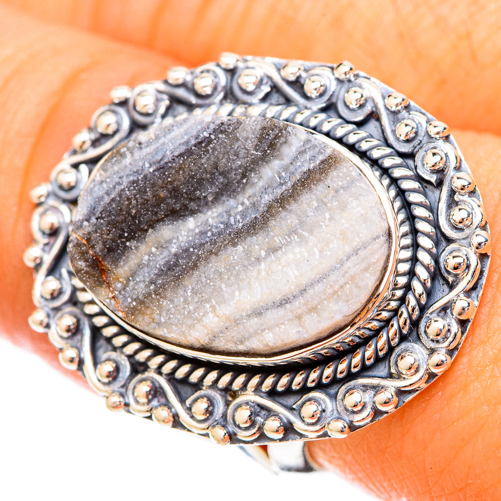 Desert Druzy Rings handcrafted by Ana Silver Co - RING121278
