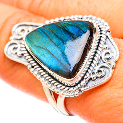 Labradorite Rings handcrafted by Ana Silver Co - RING121282