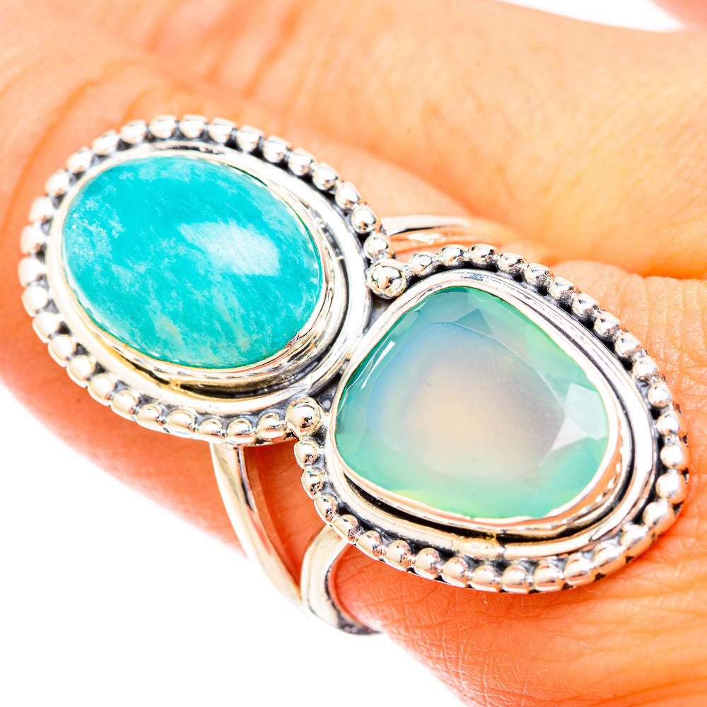 Amazonite Rings handcrafted by Ana Silver Co - RING121284