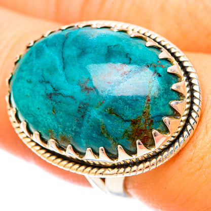 Chrysocolla Rings handcrafted by Ana Silver Co - RING121289