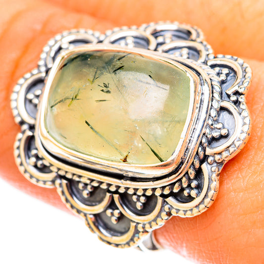 Prehnite Rings handcrafted by Ana Silver Co - RING121297