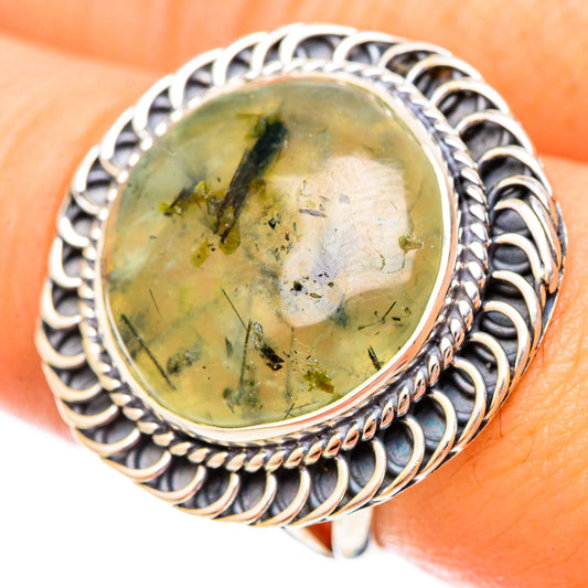 Prehnite Rings handcrafted by Ana Silver Co - RING121300