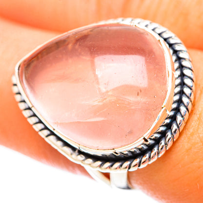 Rose Quartz Rings handcrafted by Ana Silver Co - RING121307