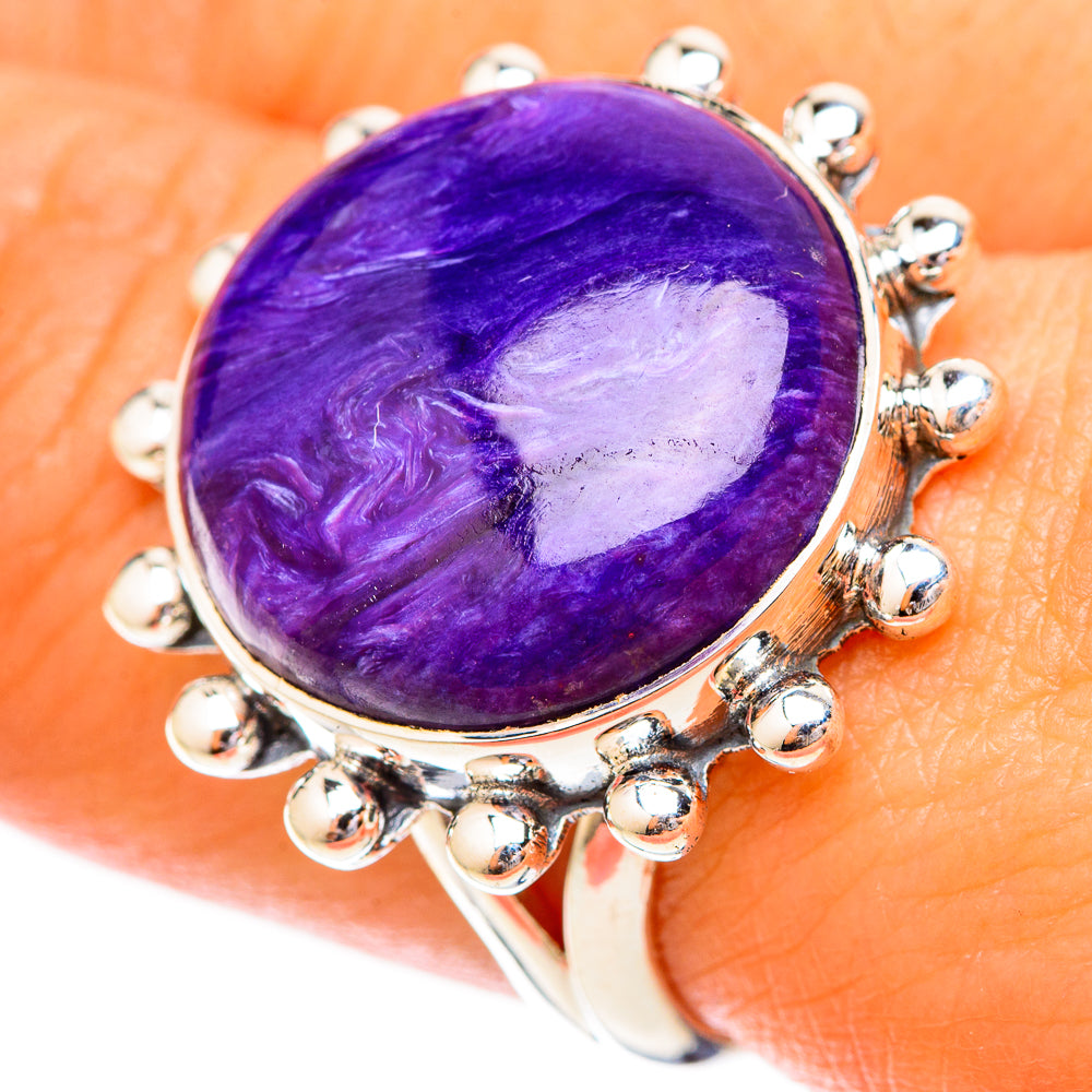 Charoite Rings handcrafted by Ana Silver Co - RING121311