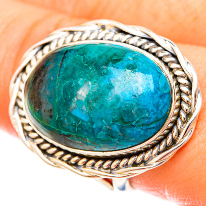 Chrysocolla Rings handcrafted by Ana Silver Co - RING121322