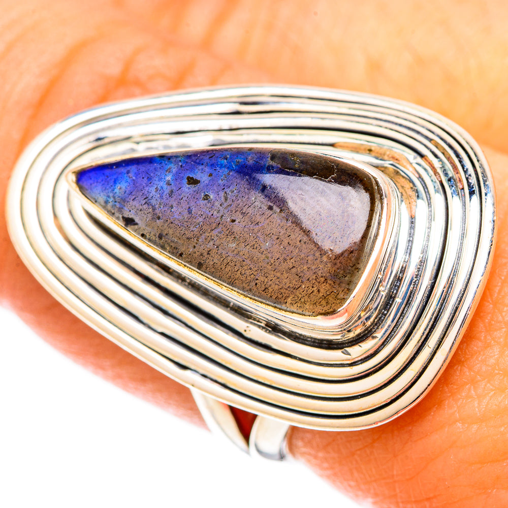 Labradorite Rings handcrafted by Ana Silver Co - RING121325