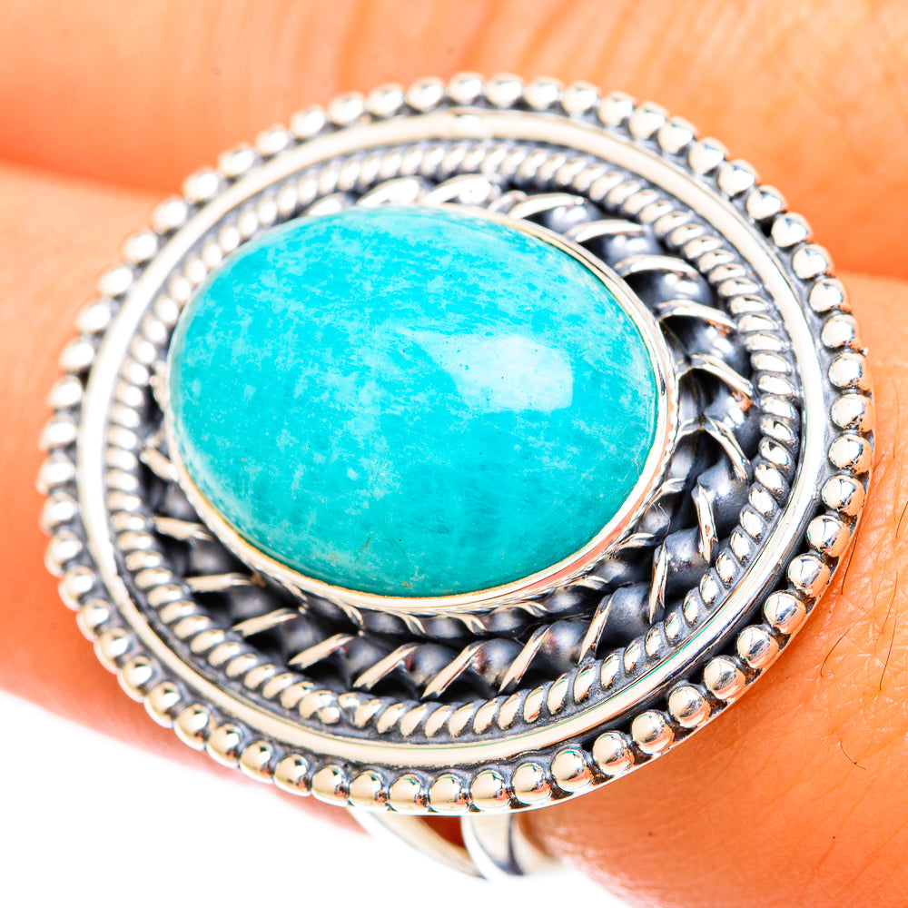 Amazonite Rings handcrafted by Ana Silver Co - RING121328