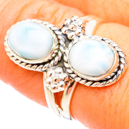 Larimar Rings handcrafted by Ana Silver Co - RING121329