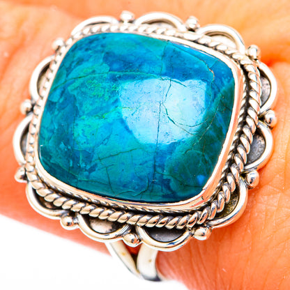 Chrysocolla Rings handcrafted by Ana Silver Co - RING121330