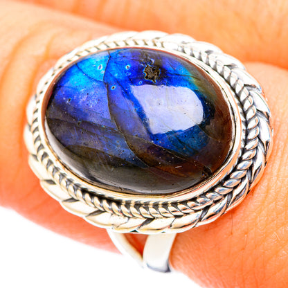 Labradorite Rings handcrafted by Ana Silver Co - RING121332