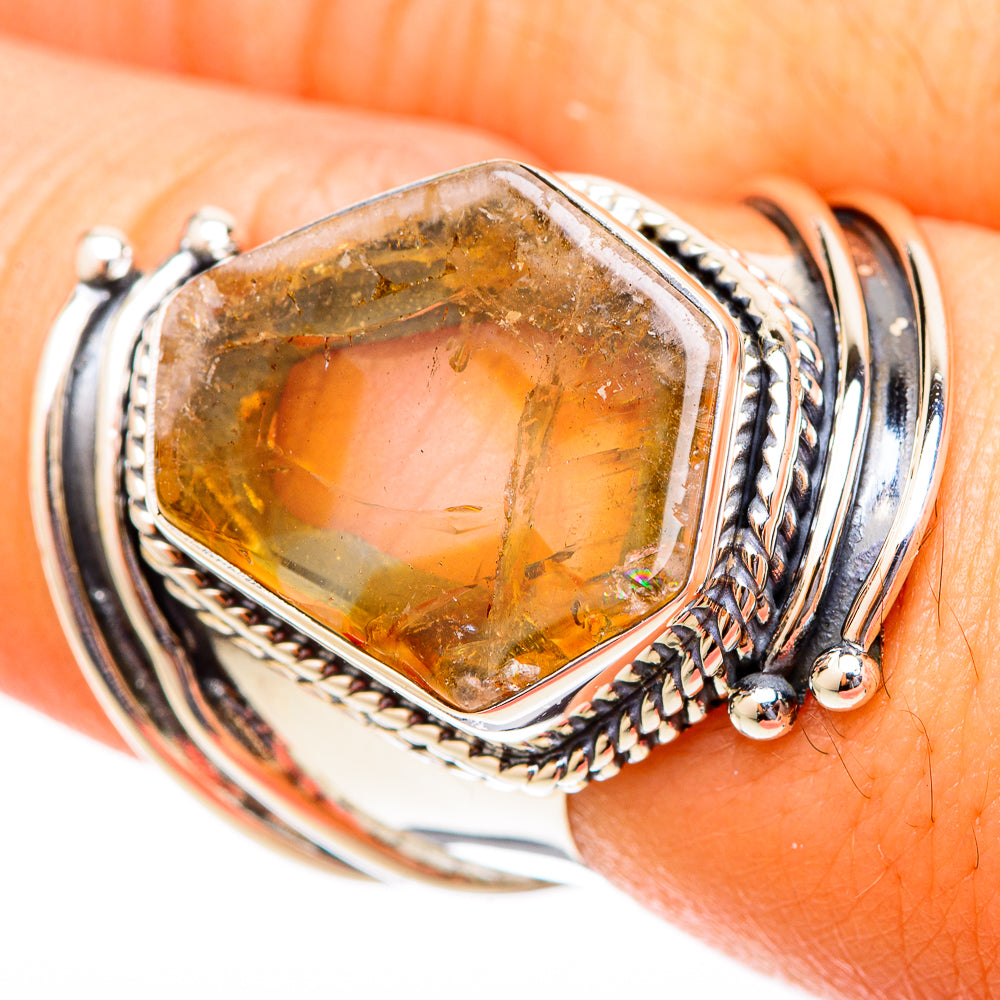 Citrine Rings handcrafted by Ana Silver Co - RING121343