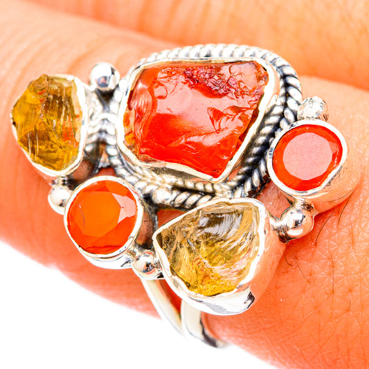 Carnelian Rings handcrafted by Ana Silver Co - RING121344