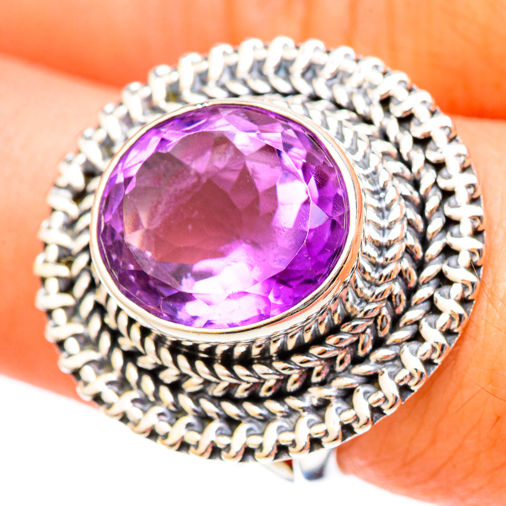Amethyst Rings handcrafted by Ana Silver Co - RING121349