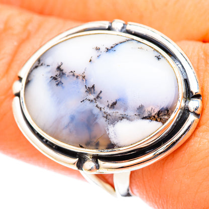 Dendritic Opal Rings handcrafted by Ana Silver Co - RING121356