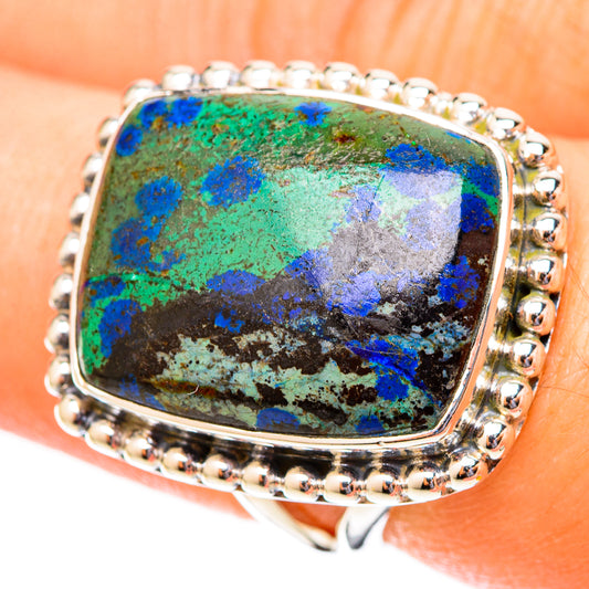 Azurite Rings handcrafted by Ana Silver Co - RING121357