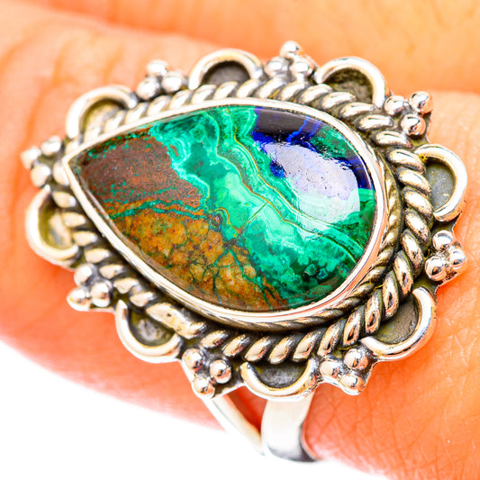 Azurite Rings handcrafted by Ana Silver Co - RING121358