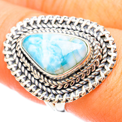 Larimar Rings handcrafted by Ana Silver Co - RING121362