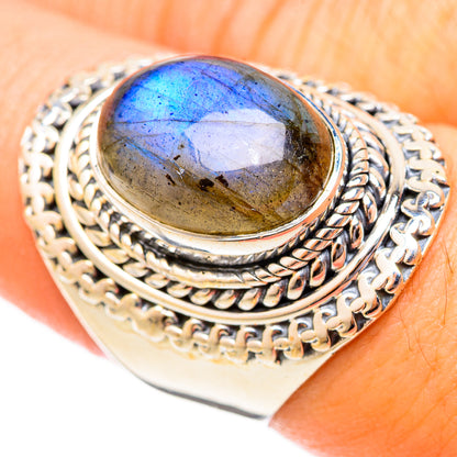 Labradorite Rings handcrafted by Ana Silver Co - RING121367