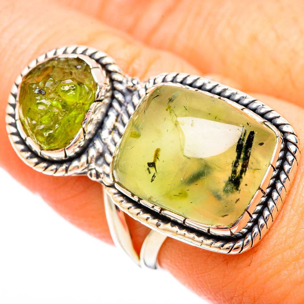 Prehnite Rings handcrafted by Ana Silver Co - RING121372