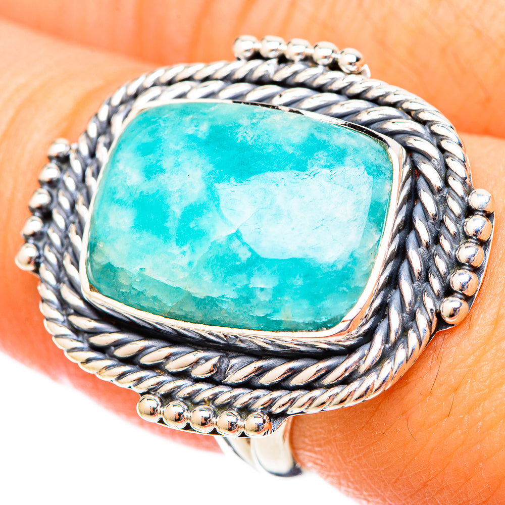 Amazonite Rings handcrafted by Ana Silver Co - RING121373