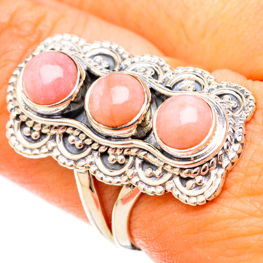 Pink Opal Rings handcrafted by Ana Silver Co - RING121378