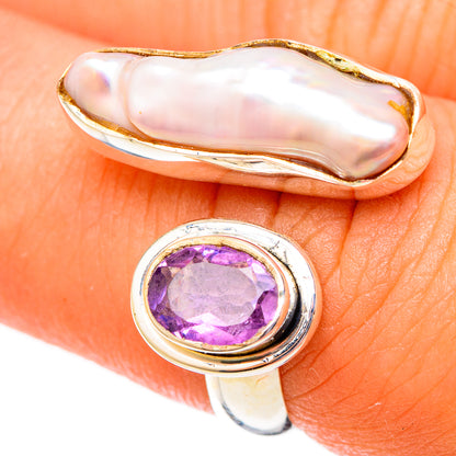 Mother Of Pearl Rings handcrafted by Ana Silver Co - RING121388