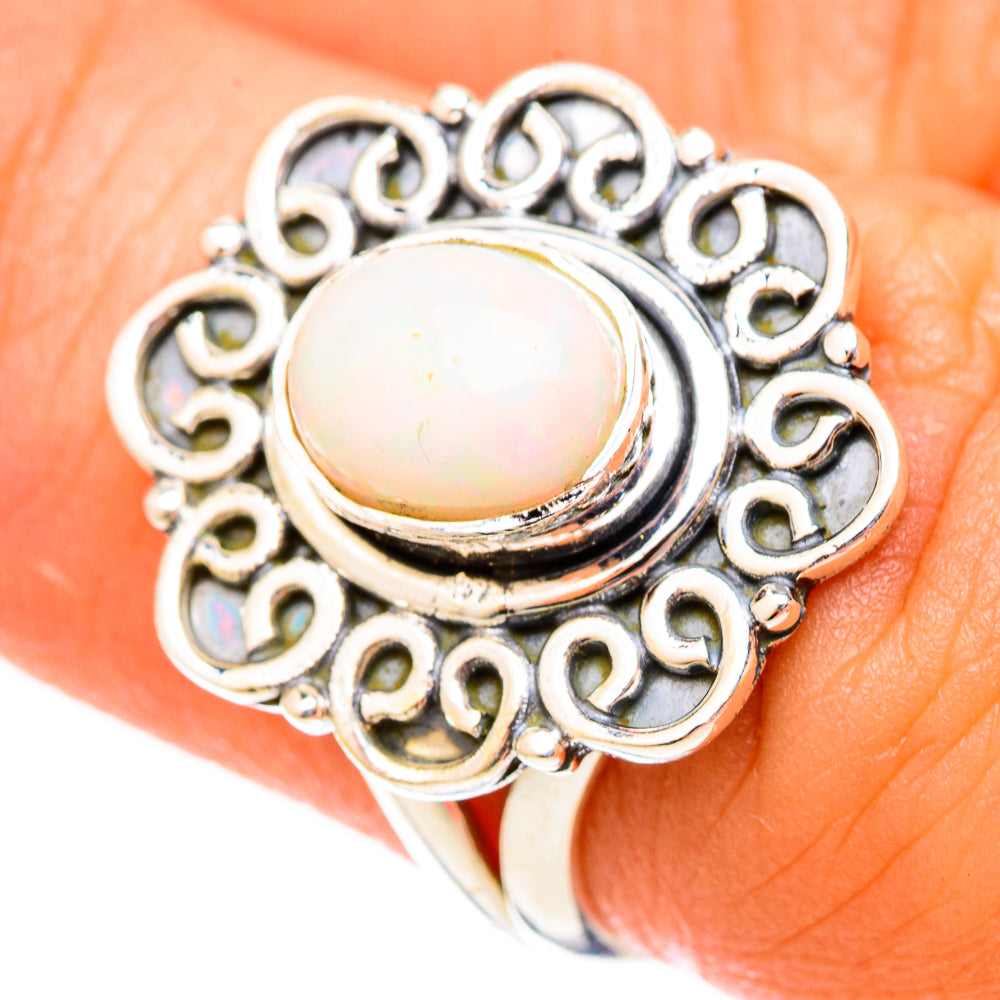 Ethiopian Opal Rings handcrafted by Ana Silver Co - RING121393