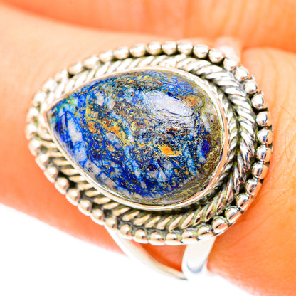 Azurite Rings handcrafted by Ana Silver Co - RING121400
