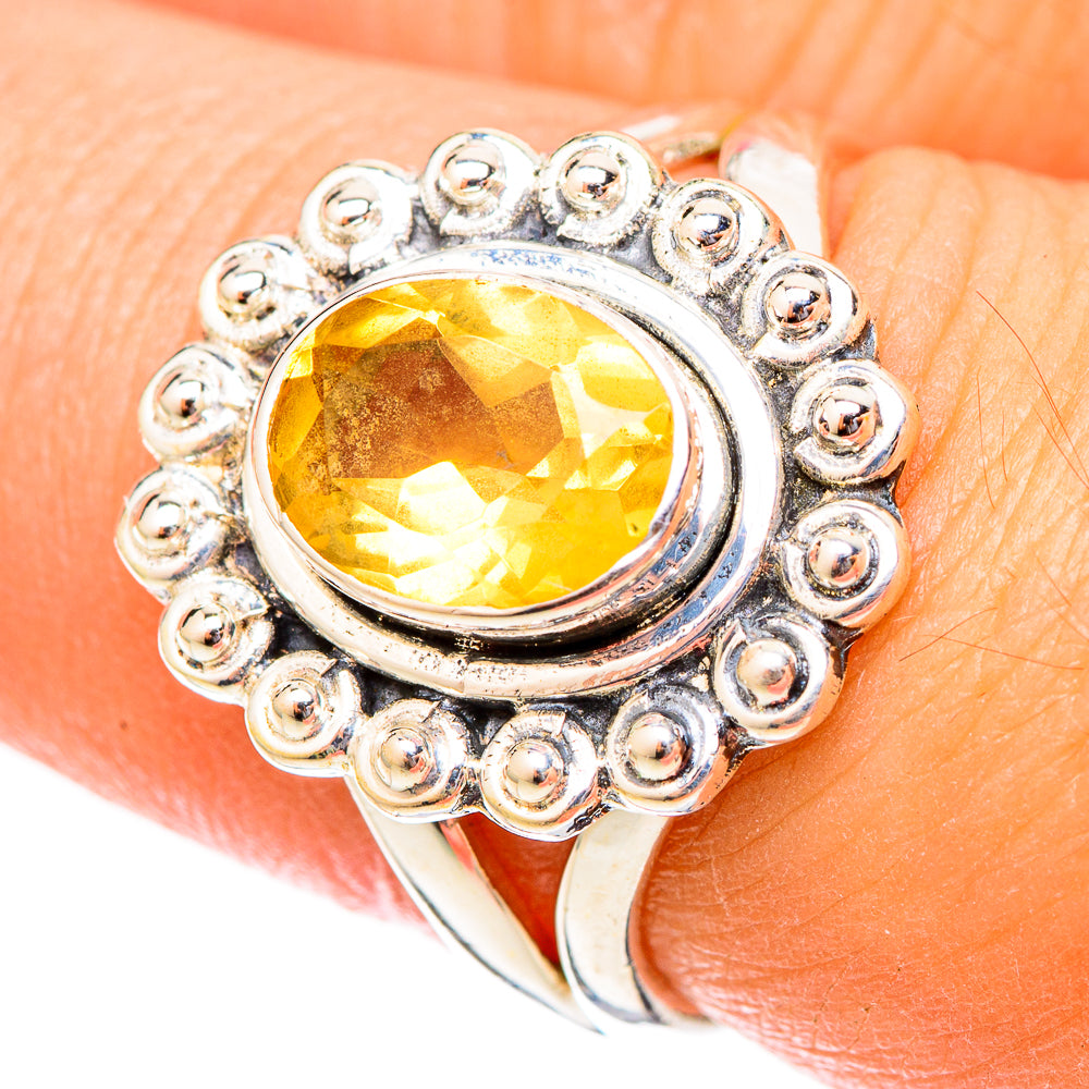 Citrine Rings handcrafted by Ana Silver Co - RING121408