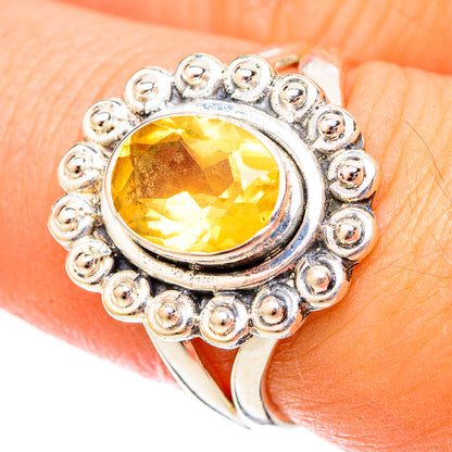 Citrine Rings handcrafted by Ana Silver Co - RING121408