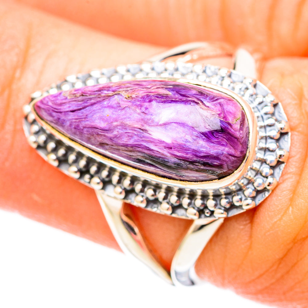Charoite Rings handcrafted by Ana Silver Co - RING121413