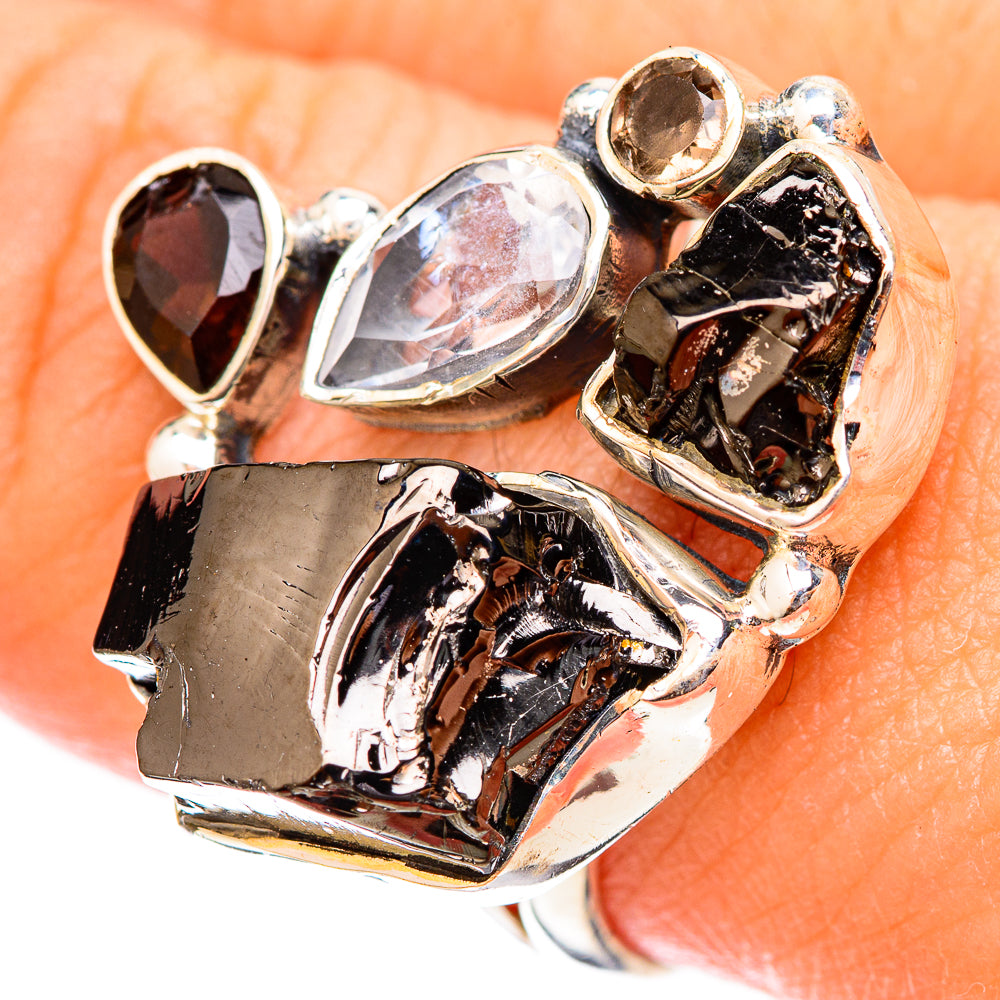 Shungite Rings handcrafted by Ana Silver Co - RING121416