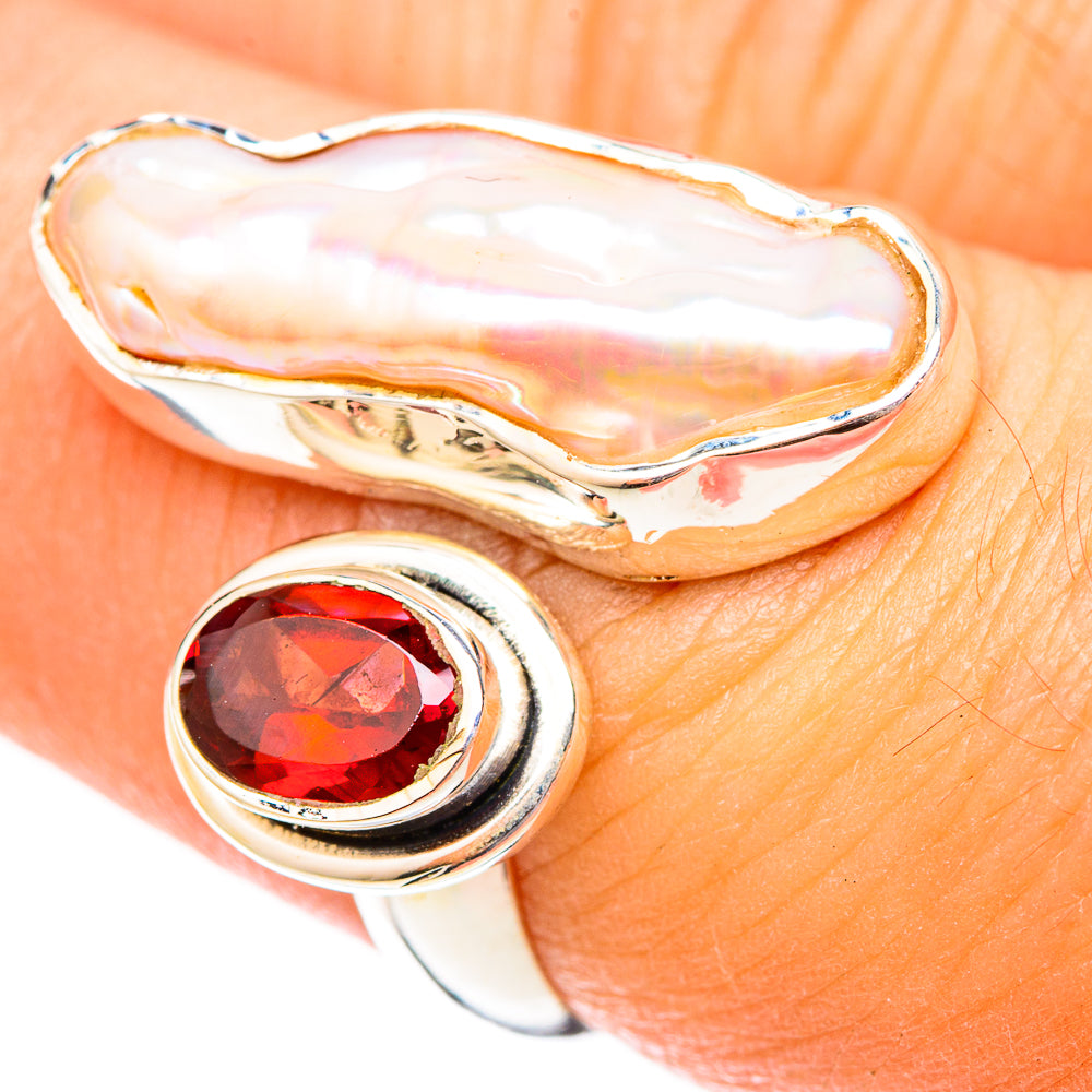 Mother Of Pearl Rings handcrafted by Ana Silver Co - RING121417