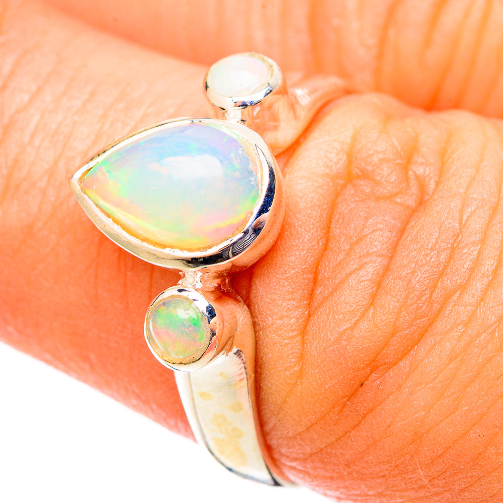 Ethiopian Opal Rings handcrafted by Ana Silver Co - RING121421