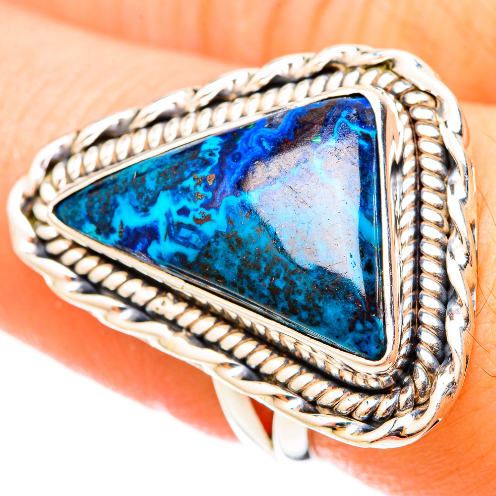 Shattuckite Rings handcrafted by Ana Silver Co - RING121424