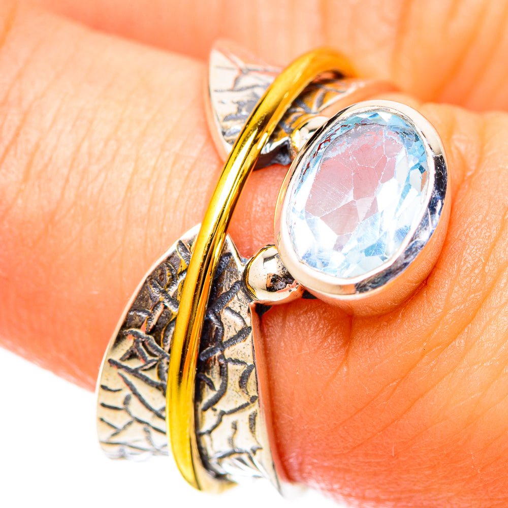 Blue Topaz Rings handcrafted by Ana Silver Co - RING121430