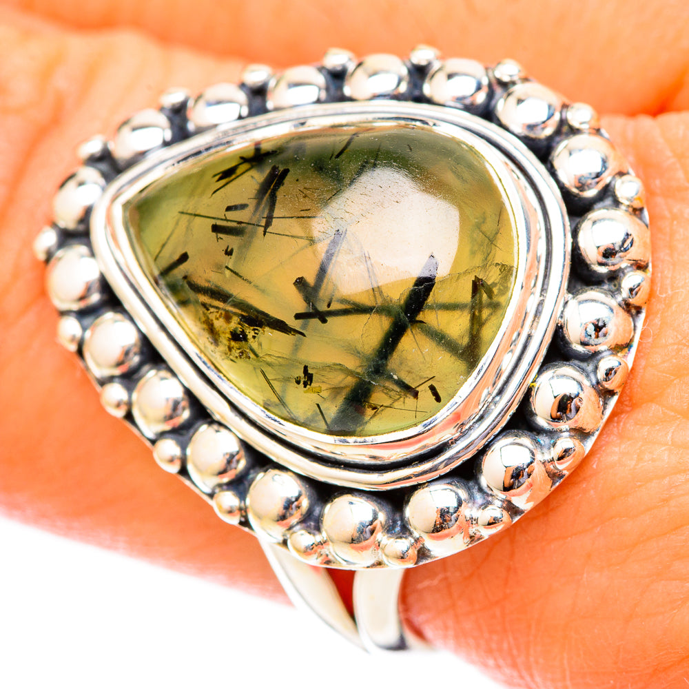 Prehnite Rings handcrafted by Ana Silver Co - RING121432
