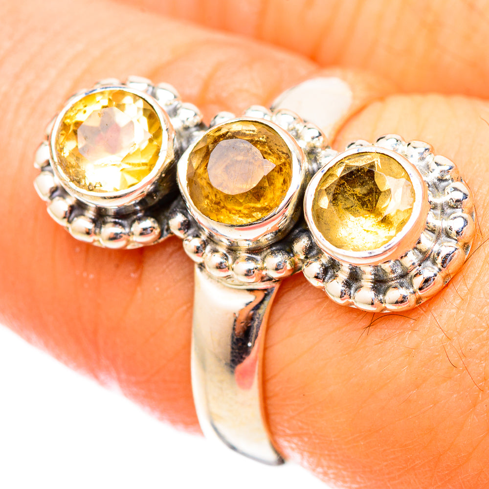 Citrine Rings handcrafted by Ana Silver Co - RING121438