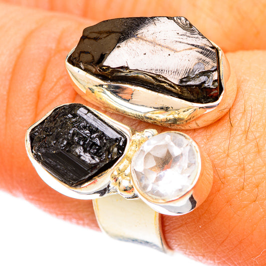 Shungite Rings handcrafted by Ana Silver Co - RING121447