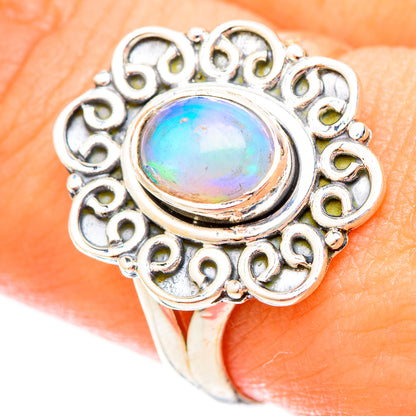 Ethiopian Opal Rings handcrafted by Ana Silver Co - RING121450